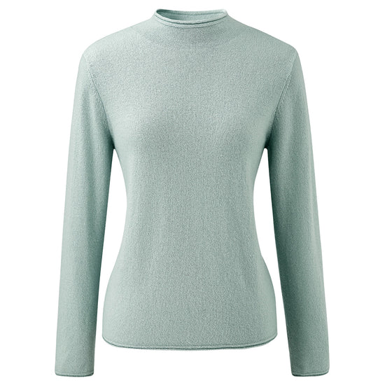 COMOBOCA 100% Cashmere Women's Round Neck Knit sweater