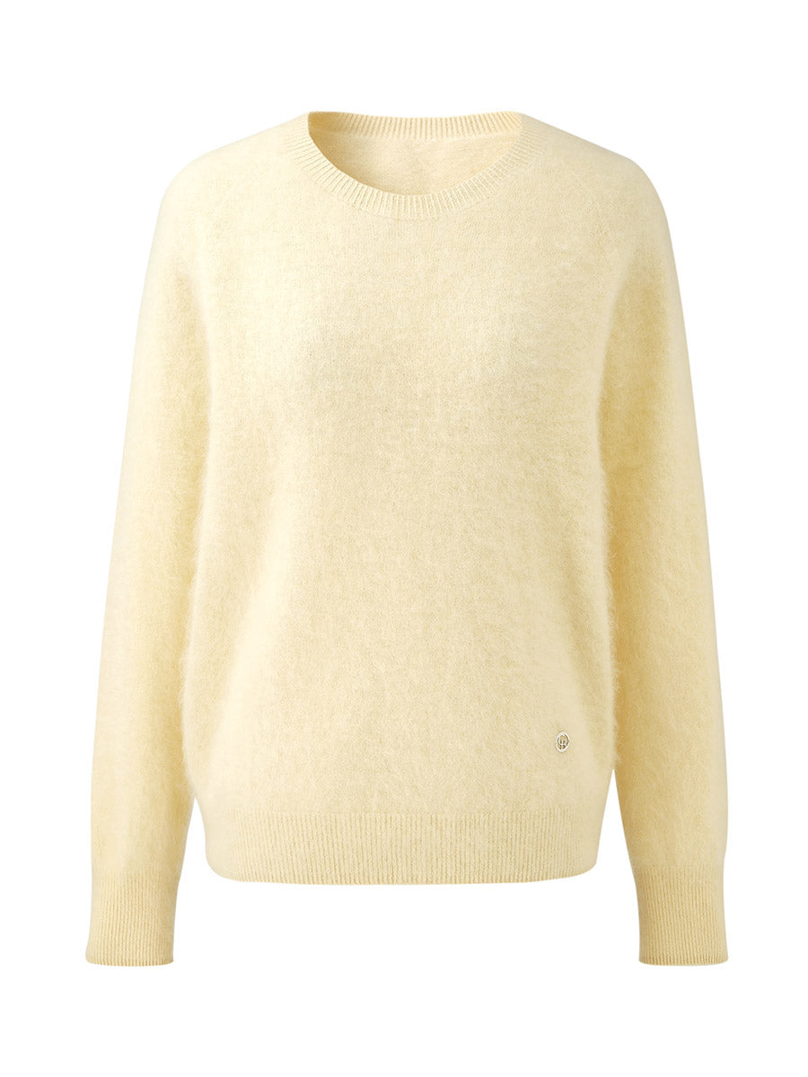 COMOBOCA Women's Wool Seamless Brushed Knit Sweater