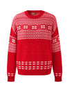 COMOBOCA 100% Cashmere Women's Fair Isle Snowflake Sweater