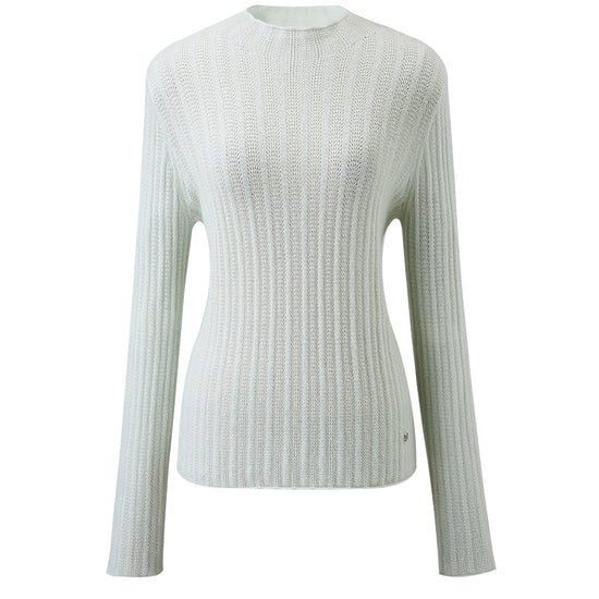 COMOBOCA Women's Ribbed Mock Neck Knit Sweater