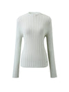 COMOBOCA Women's Ribbed Mock Neck Knit Sweater