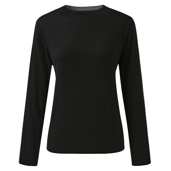 COMOBOCA Women's Reversible Color-Blocked Knit Sweater