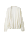 COMOBOCA Women's Open Front Mesh Knit Cardigan