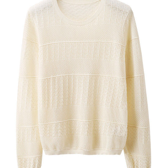 COMOBOCA Women's Stylish Textured Knit Sweater