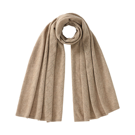 COMOBOCA 100% Cashmere Solid Color Scarf