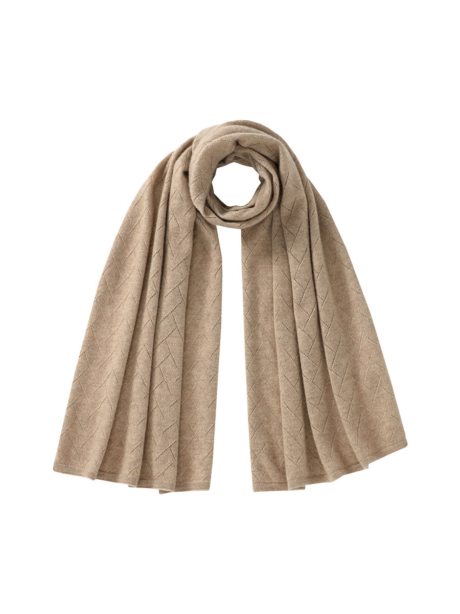 COMOBOCA 100% Cashmere Solid Color Scarf