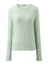 COMOBOCA 100% Cashmere Women's Diamond Pattern Pullover Sweater