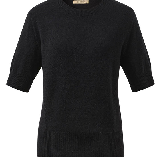 COMOBOCA 100% Wool Women's Seamless Round Neck Knit Sweater