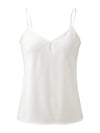 COMOBOCA Women's Silk V-Neck Adjustable Straps Camisole