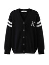 COMOBOCA 100% Wool Kids' V-Neck Cardigan