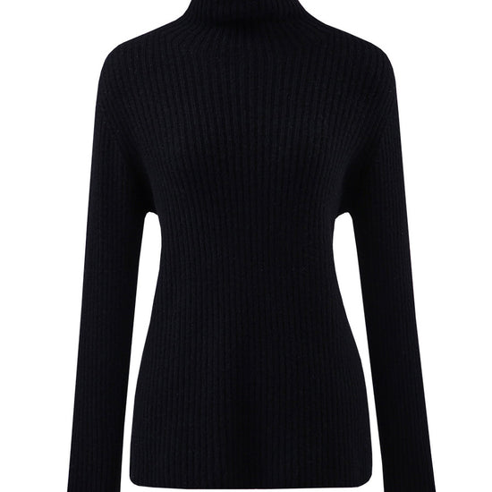 COMOBOCA 100% Wool Women's All-in-One Knit Turtleneck Sweater