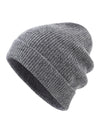 COMOBOCA 100% Wool Men's Ribbed Knit Beanie