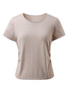 COMOBOCA Women's Round Neck Knit T-Shirt