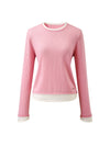 COMOBOCA 100% Wool Chic Layered Look Sweater for Women