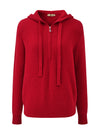 COMOBOCA 100% Cashmere Women's Half Zip Hoodie