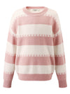 COMOBOCA 100% Wool Kids' Striped Nordic Pattern Knit Sweater
