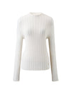 COMOBOCA Women's Ribbed Mock Neck Knit Sweater