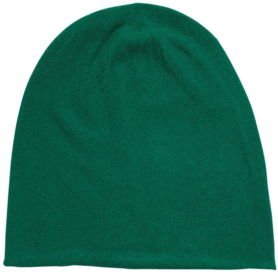 COMOBOCA Green 100% Cashmere Classic Slouchy Beanie