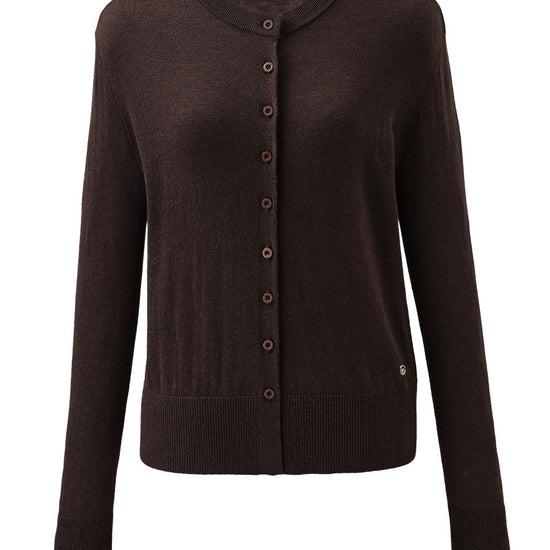 COMOBOCA Women's Classic Ribbed Button Up Cardigan