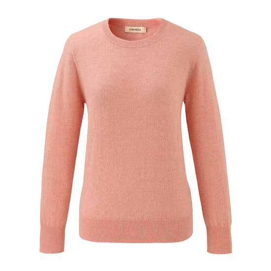 COMOBOCA 100% Cashmere Women's Round Neck Sweater