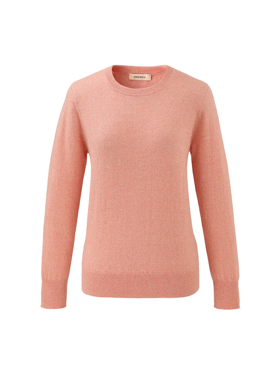 COMOBOCA 100% Cashmere Women's Round Neck Sweater