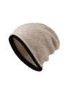 COMOBOCA 100% Wool Women's Double Layered Knit Beanie