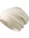 COMOBOCA 100% Cashmere Classic Slouchy Beanie