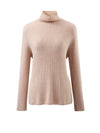 COMOBOCA 100% Wool Women's All-in-One Knit Turtleneck Sweater