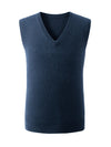 COMOBOCA 100% Cashmere Men's V-Neck Vest