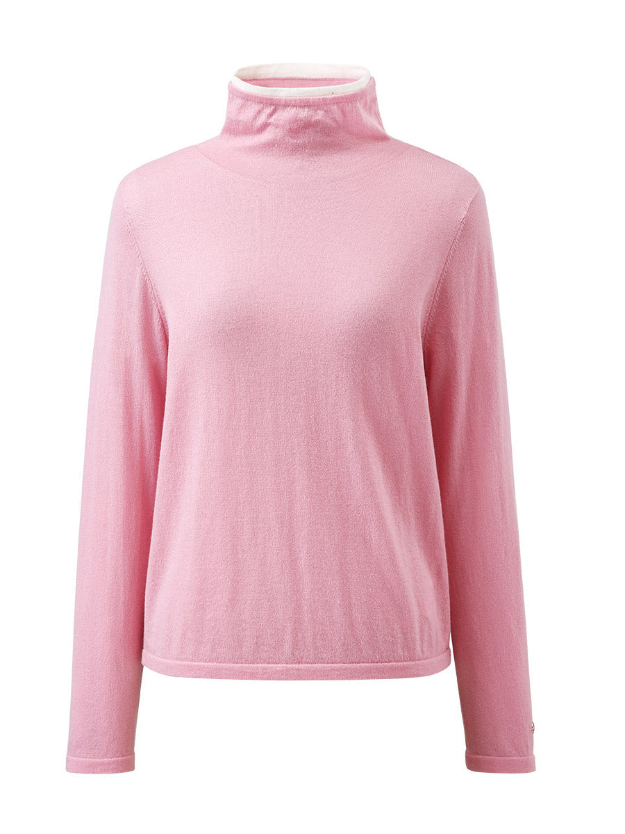 COMOBOCA 100% Wool Women's Lightweight Turtleneck Sweater