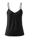 COMOBOCA Women's Silk V-Neck Adjustable Straps Camisole