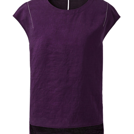 COMOBOCA 100% Mulberry Silk Women's Double Sided T-Shirt