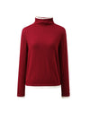 COMOBOCA 100% Wool Women's Lightweight Turtleneck Sweater