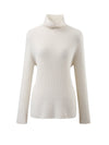 COMOBOCA 100% Wool Women's All-in-One Knit Turtleneck Sweater