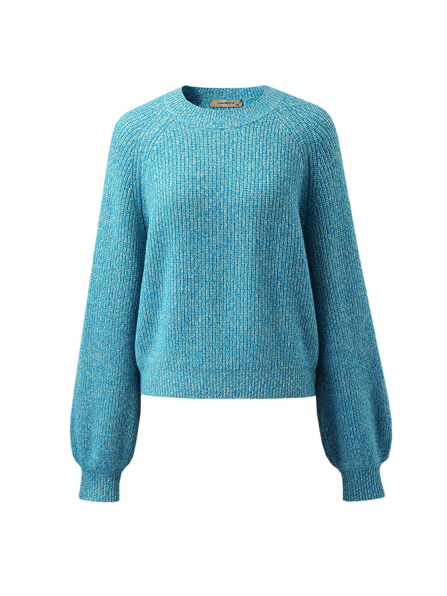 COMOBOCA 100% Wool Women's Knit Pullover Sweater
