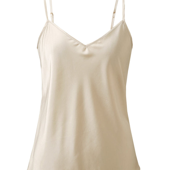 COMOBOCA Women's Silk V-Neck Adjustable Straps Camisole