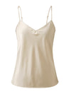 COMOBOCA Women's Silk V-Neck Adjustable Straps Camisole