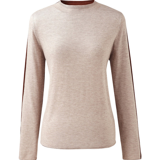 COMOBOCA Women's Reversible Color-Blocked Knit Sweater