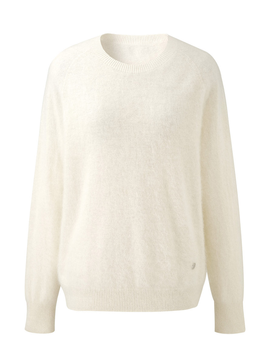 COMOBOCA Women's Wool Seamless Brushed Knit Sweater