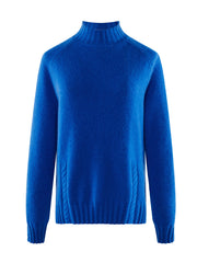 COMOBOCA 100% Cashmere Women's Mock Neck Knit Sweater