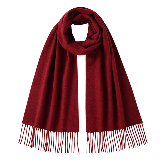 COMOBOCA 100% Cashmere Plain Scarf