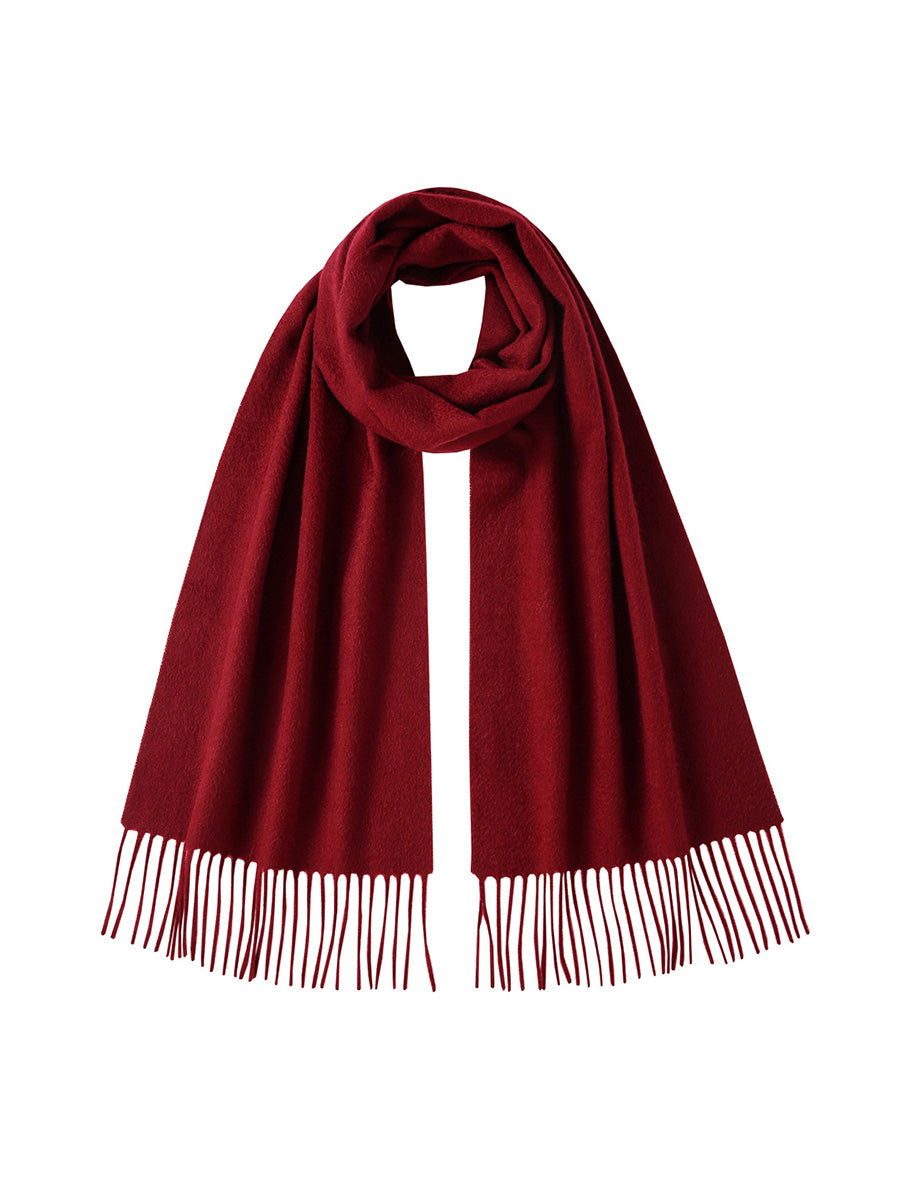 COMOBOCA 100% Cashmere Plain Scarf