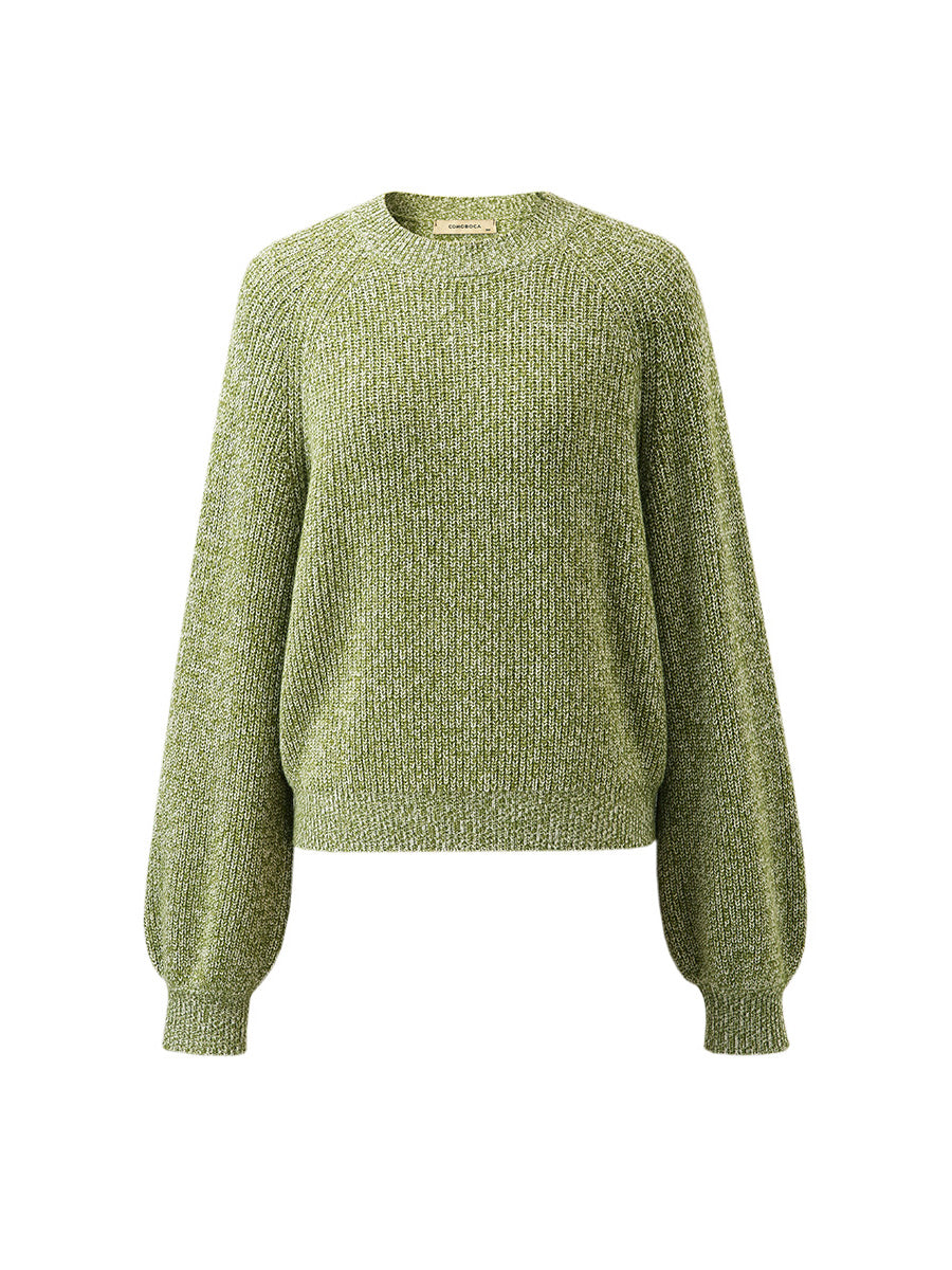 COMOBOCA 100% Wool Women's Knit Pullover Sweater