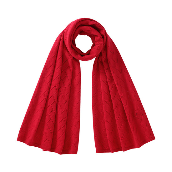 COMOBOCA 100% Cashmere Solid Color Scarf