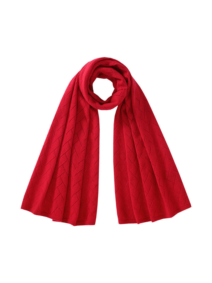 COMOBOCA 100% Cashmere Solid Color Scarf