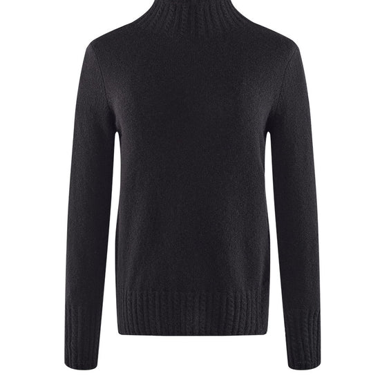 COMOBOCA 100% Cashmere Women's Mock Neck Knit Sweater