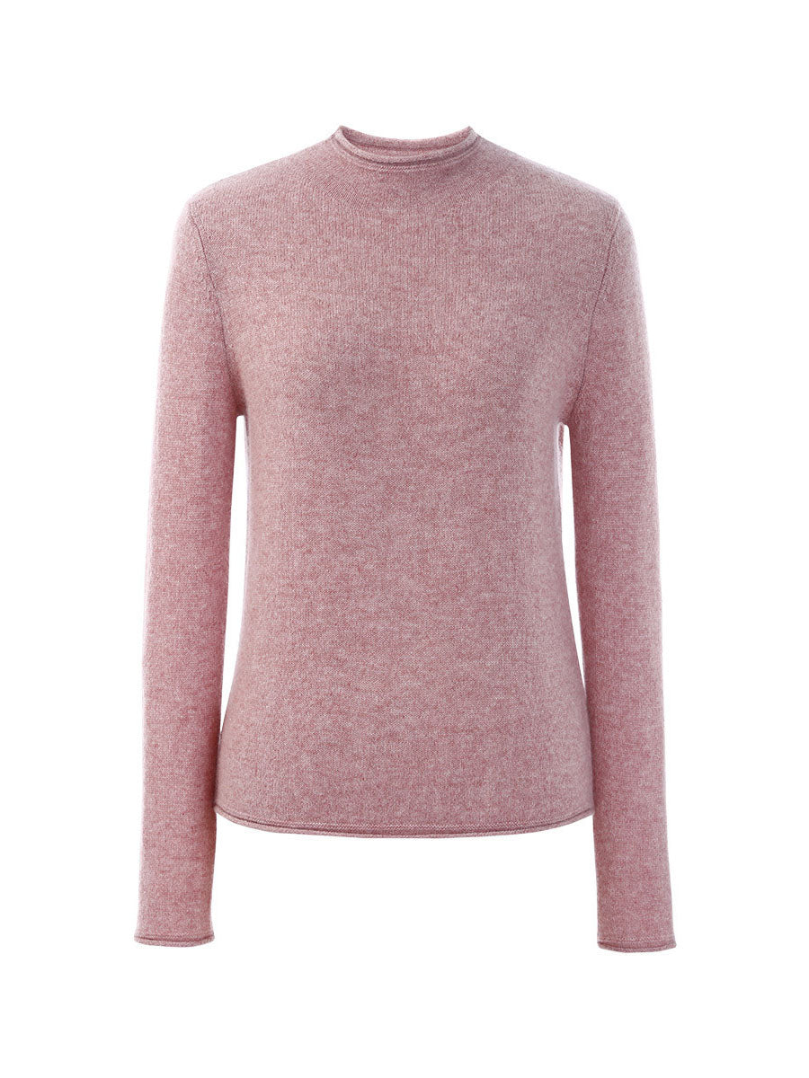 COMOBOCA 100% Cashmere Women's Round Neck Knit sweater