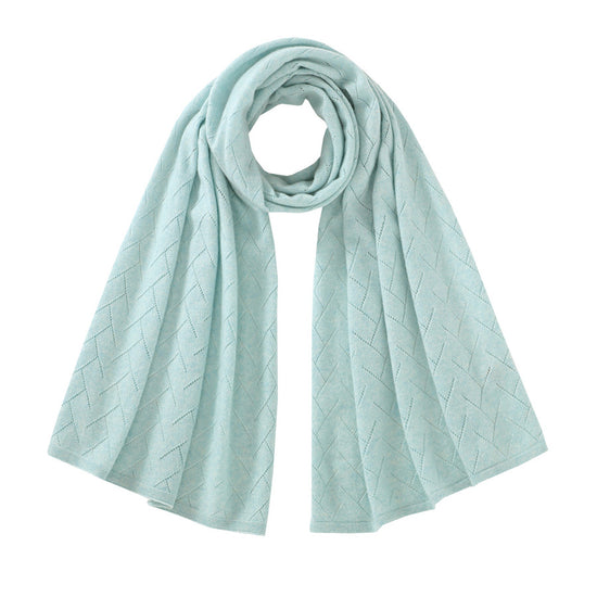 COMOBOCA 100% Cashmere Solid Color Scarf