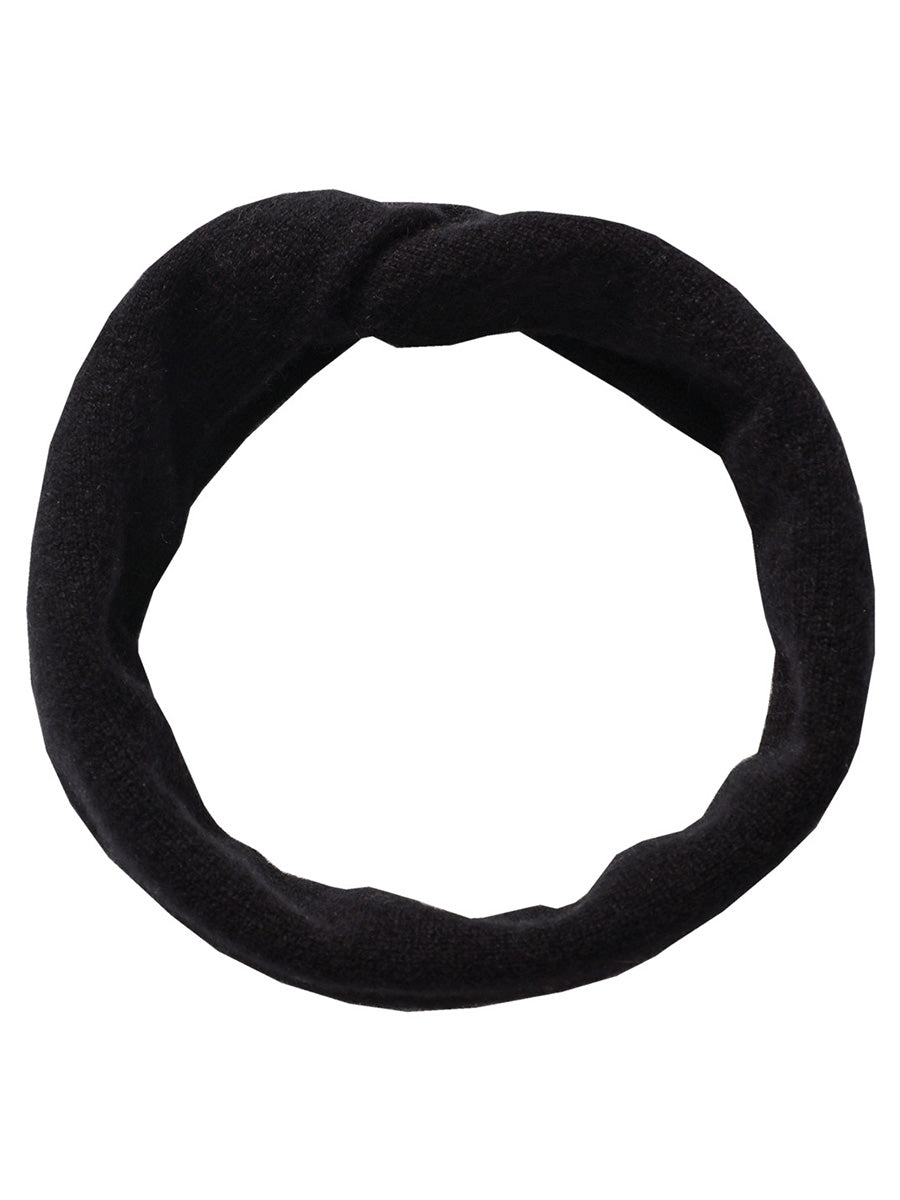 COMOBOCA 100% Cashmere Cozy Knitted Twist Headband