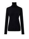 COMOBOCA 100% Wool Women's Ribbed Turtleneck Sweater